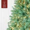 imageBest Choice Products White Christmas Tree 75ft PreLit Artificial Pine Tree Premium Holiday Decoration wWarm White Lights Stand Easy AssemblySage Green