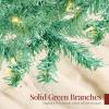 imageBest Choice Products White Christmas Tree 75ft PreLit Artificial Pine Tree Premium Holiday Decoration wWarm White Lights Stand Easy AssemblySage Green