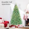 imageBest Choice Products White Christmas Tree 75ft PreLit Artificial Pine Tree Premium Holiday Decoration wWarm White Lights Stand Easy AssemblySage Green