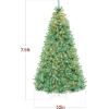 imageBest Choice Products White Christmas Tree 75ft PreLit Artificial Pine Tree Premium Holiday Decoration wWarm White Lights Stand Easy AssemblySage Green