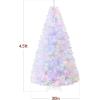 imageBest Choice Products White Christmas Tree 75ft PreLit Artificial Pine Tree Premium Holiday Decoration wWarm White Lights Stand Easy AssemblyWhite