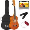 imageBest Choice Products 38in Beginner All Wood Acoustic Guitar Starter Kit wGig Bag 6 Picks Nylon Strings Strap wPick Holder  NaturalNatural Mahogany