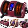 imageBest Choice Products Heated Shiatsu Foot Massager for Pain Relief Plantar Fasciitis Neuropathy Blood Circulation wCompact Design  GrayBurgundy