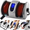 imageBest Choice Products Heated Shiatsu Foot Massager for Pain Relief Plantar Fasciitis Neuropathy Blood Circulation wCompact Design  GraySilver