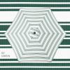imageBest Choice Products 10ft Market Umbrella Outdoor Sun Shade for Backyard Deck Poolside Table wWoodgrain Pattern Easy Tilt ampamp Crank  Fog GrayStriped Green