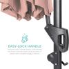 imageBest Choice Products 10ft Solar LED Cantilever Patio Umbrella 360Degree Rotation Hanging Offset Market Outdoor Sun Shade for Backyard Deck Poolside wLights Easy Tilt Cross BaseRose Quartz
