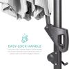 imageBest Choice Products 10ft Solar LED Cantilever Patio Umbrella 360Degree Rotation Hanging Offset Market Outdoor Sun Shade for Backyard Deck Poolside wLights Easy Tilt Cross BaseFog Gray