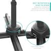 imageBest Choice Products 10ft Solar LED Cantilever Patio Umbrella 360Degree Rotation Hanging Offset Market Outdoor Sun Shade for Backyard Deck Poolside wLights Easy Tilt Cross BaseNavy Blue