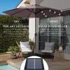 imageBest Choice Products 10ft Solar Polyester LED Lighted Patio Umbrella wTilt Adjustment and UVResistant Fabric  TanDeep Taupe