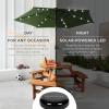 imageBest Choice Products 10ft Solar Polyester LED Lighted Patio Umbrella wTilt Adjustment and UVResistant Fabric  TanFern