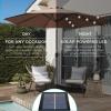 imageBest Choice Products 10ft Solar Polyester LED Lighted Patio Umbrella wTilt Adjustment and UVResistant Fabric  TanHot Pink