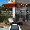 imageBest Choice Products 10ft Solar Polyester LED Lighted Patio Umbrella wTilt Adjustment and UVResistant Fabric  TanRust