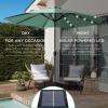 imageBest Choice Products 10ft Solar Polyester LED Lighted Patio Umbrella wTilt Adjustment and UVResistant Fabric  TanSeaglass