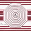 imageBest Choice Products 10ft Solar Polyester LED Lighted Patio Umbrella wTilt Adjustment and UVResistant Fabric  TanStriped Burgundy
