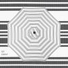 imageBest Choice Products 10ft Solar Polyester LED Lighted Patio Umbrella wTilt Adjustment and UVResistant Fabric  TanStriped Gray
