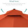 imageBest Choice Products 10x10ft Cantilever Patio Umbrella wBase Included Solar LED Lights 360 Rotation Large Offset Hanging Outdoor Shade for Deck Pool Backyard wStand  BurgundyRust