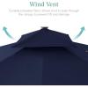 imageBest Choice Products 10x10ft Cantilever Patio Umbrella wBase Included Solar LED Lights 360 Rotation Large Offset Hanging Outdoor Shade for Deck Pool Backyard wStand  BurgundyNavy Blue