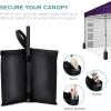 imageBest Choice Products 10x10ft Easy Pop Up Canopy wSide Wall 10 Pockets Portable Carrying Case 1Button Setup 4 Weight Bags  SandAmethyst Purple