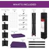 imageBest Choice Products 10x10ft Easy Pop Up Canopy wSide Wall 10 Pockets Portable Carrying Case 1Button Setup 4 Weight Bags  SandAmethyst Purple
