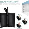 imageBest Choice Products 10x10ft Easy Pop Up Canopy wSide Wall 10 Pockets Portable Carrying Case 1Button Setup 4 Weight Bags  SandBlueWhite