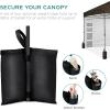 imageBest Choice Products 10x10ft Easy Pop Up Canopy wSide Wall 10 Pockets Portable Carrying Case 1Button Setup 4 Weight Bags  SandBrown