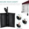 imageBest Choice Products 10x10ft Easy Pop Up Canopy wSide Wall 10 Pockets Portable Carrying Case 1Button Setup 4 Weight Bags  SandBurgundy