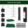 imageBest Choice Products 10x10ft Easy Pop Up Canopy wSide Wall 10 Pockets Portable Carrying Case 1Button Setup 4 Weight Bags  SandForest Green