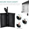imageBest Choice Products 10x10ft Easy Pop Up Canopy wSide Wall 10 Pockets Portable Carrying Case 1Button Setup 4 Weight Bags  SandGray