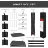 imageBest Choice Products 10x10ft Easy Pop Up Canopy wSide Wall 10 Pockets Portable Carrying Case 1Button Setup 4 Weight Bags  SandGray