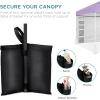 imageBest Choice Products 10x10ft Easy Pop Up Canopy wSide Wall 10 Pockets Portable Carrying Case 1Button Setup 4 Weight Bags  SandLilacWhite