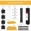 imageBest Choice Products 10x10ft Easy Pop Up Canopy wSide Wall 10 Pockets Portable Carrying Case 1Button Setup 4 Weight Bags  SandMarigold