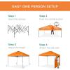 imageBest Choice Products 10x10ft Easy Pop Up Canopy wSide Wall 10 Pockets Portable Carrying Case 1Button Setup 4 Weight Bags  SandOrange