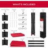 imageBest Choice Products 10x10ft Easy Pop Up Canopy wSide Wall 10 Pockets Portable Carrying Case 1Button Setup 4 Weight Bags  SandRed