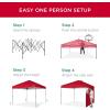 imageBest Choice Products 10x10ft Easy Pop Up Canopy wSide Wall 10 Pockets Portable Carrying Case 1Button Setup 4 Weight Bags  SandRed