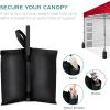 imageBest Choice Products 10x10ft Easy Pop Up Canopy wSide Wall 10 Pockets Portable Carrying Case 1Button Setup 4 Weight Bags  SandRed