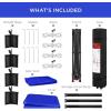 imageBest Choice Products 10x10ft Easy Pop Up Canopy wSide Wall 10 Pockets Portable Carrying Case 1Button Setup 4 Weight Bags  SandResort Blue