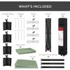 imageBest Choice Products 10x10ft Easy Pop Up Canopy wSide Wall 10 Pockets Portable Carrying Case 1Button Setup 4 Weight Bags  SandSage Green