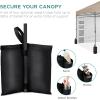 imageBest Choice Products 10x10ft Easy Pop Up Canopy wSide Wall 10 Pockets Portable Carrying Case 1Button Setup 4 Weight Bags  SandSand