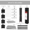 imageBest Choice Products 10x10ft Easy Pop Up Canopy wSide Wall 10 Pockets Portable Carrying Case 1Button Setup 4 Weight Bags  SandSilver