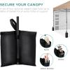 imageBest Choice Products 10x10ft Easy Pop Up Canopy wSide Wall 10 Pockets Portable Carrying Case 1Button Setup 4 Weight Bags  SandTan