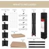imageBest Choice Products 10x10ft Easy Pop Up Canopy wSide Wall 10 Pockets Portable Carrying Case 1Button Setup 4 Weight Bags  SandTan