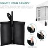 imageBest Choice Products 10x10ft Easy Pop Up Canopy wSide Wall 10 Pockets Portable Carrying Case 1Button Setup 4 Weight Bags  SandWhite