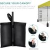 imageBest Choice Products 10x10ft Easy Pop Up Canopy wSide Wall 10 Pockets Portable Carrying Case 1Button Setup 4 Weight Bags  SandYellow