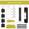 imageBest Choice Products 10x10ft Easy Pop Up Canopy wSide Wall 10 Pockets Portable Carrying Case 1Button Setup 4 Weight Bags  SandYellow