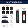 imageBest Choice Products 10x20 Party Tent Heavy Duty Waterproof Large Outdoor Event Easy Pop Up Canopy Shelter wSidewalls 1Button Setup Wheeled Case Weight Bags  WhiteNavy Blue