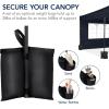 imageBest Choice Products 10x20 Party Tent Heavy Duty Waterproof Large Outdoor Event Easy Pop Up Canopy Shelter wSidewalls 1Button Setup Wheeled Case Weight Bags  WhiteNavy Blue