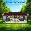 imageBest Choice Products 10x20 Party Tent Heavy Duty Waterproof Large Outdoor Event Easy Pop Up Canopy Shelter wSidewalls 1Button Setup Wheeled Case Weight Bags  WhiteBlack