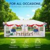 imageBest Choice Products 10x20 Party Tent Heavy Duty Waterproof Large Outdoor Event Easy Pop Up Canopy Shelter wSidewalls 1Button Setup Wheeled Case Weight Bags  WhiteWhite