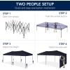 imageBest Choice Products 10x20 Party Tent Heavy Duty Waterproof Large Outdoor Event Easy Pop Up Canopy Shelter wSidewalls 1Button Setup Wheeled Case Weight Bags  WhiteNavy Blue