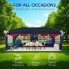 imageBest Choice Products 10x20 Party Tent Heavy Duty Waterproof Large Outdoor Event Easy Pop Up Canopy Shelter wSidewalls 1Button Setup Wheeled Case Weight Bags  WhiteNavy Blue